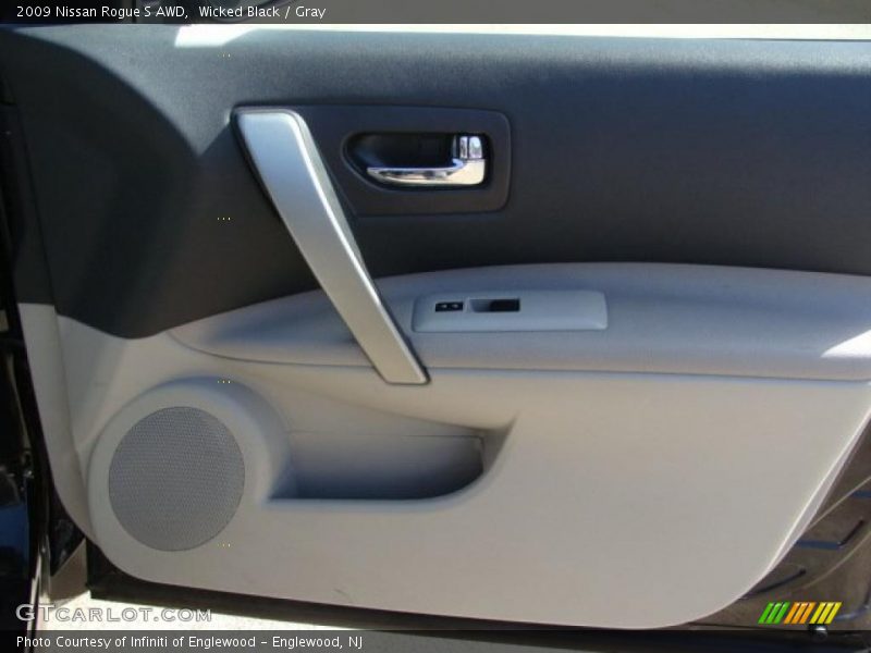 Wicked Black / Gray 2009 Nissan Rogue S AWD