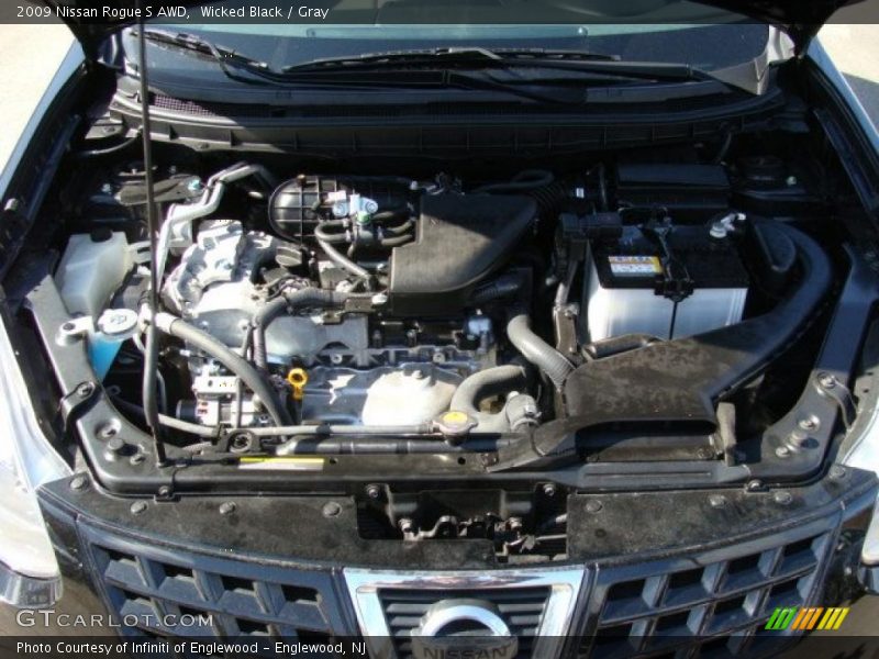 Wicked Black / Gray 2009 Nissan Rogue S AWD