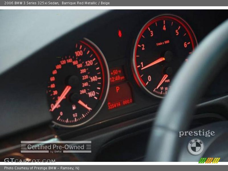 Barrique Red Metallic / Beige 2006 BMW 3 Series 325xi Sedan
