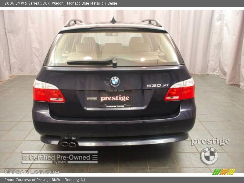 Monaco Blue Metallic / Beige 2006 BMW 5 Series 530xi Wagon
