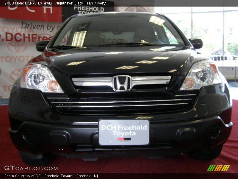Nighthawk Black Pearl / Ivory 2008 Honda CR-V EX 4WD