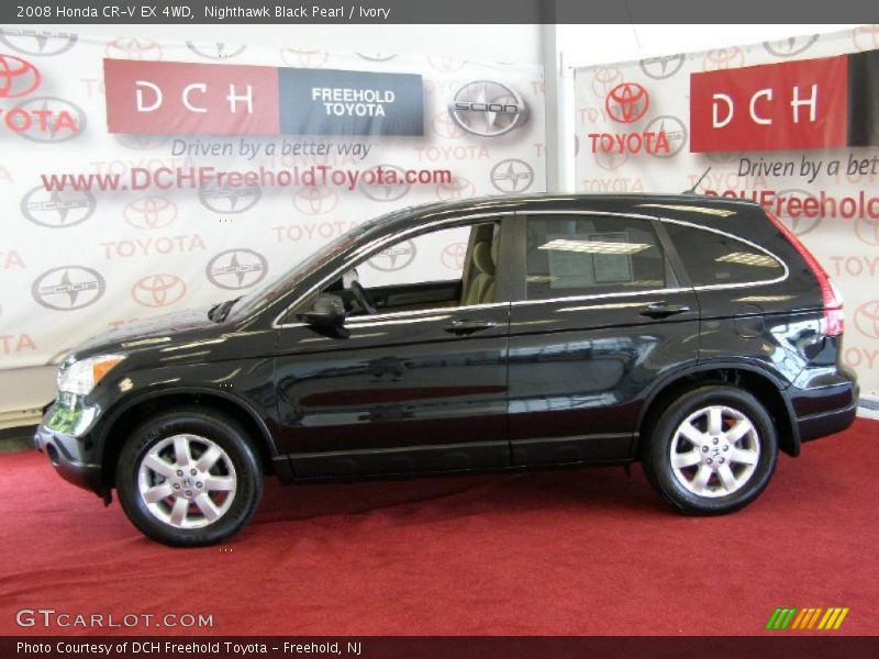 Nighthawk Black Pearl / Ivory 2008 Honda CR-V EX 4WD