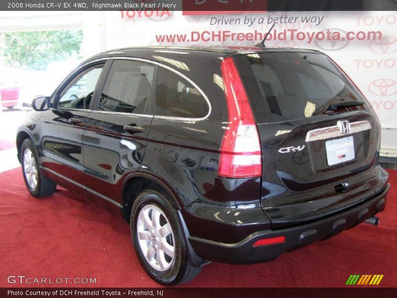 Nighthawk Black Pearl / Ivory 2008 Honda CR-V EX 4WD