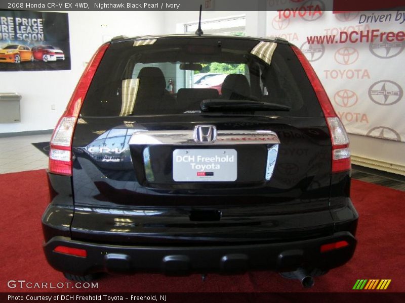 Nighthawk Black Pearl / Ivory 2008 Honda CR-V EX 4WD