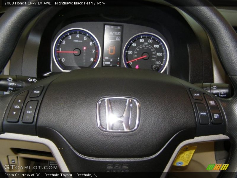Nighthawk Black Pearl / Ivory 2008 Honda CR-V EX 4WD