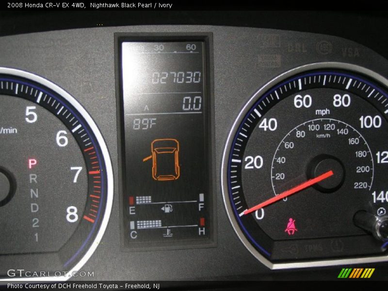 Nighthawk Black Pearl / Ivory 2008 Honda CR-V EX 4WD
