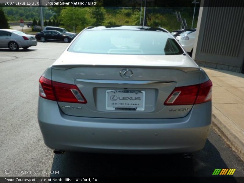 Tungsten Silver Metallic / Black 2007 Lexus ES 350