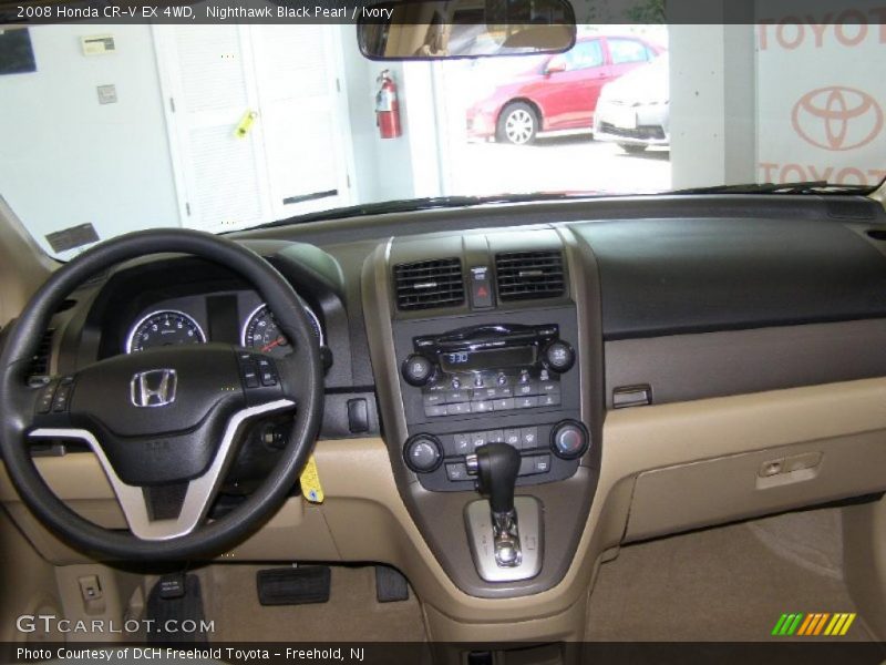 Nighthawk Black Pearl / Ivory 2008 Honda CR-V EX 4WD