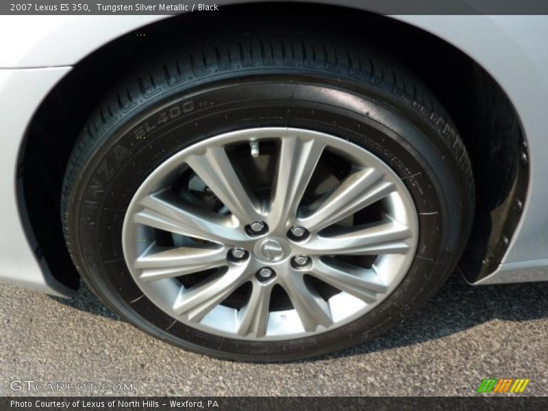 Tungsten Silver Metallic / Black 2007 Lexus ES 350