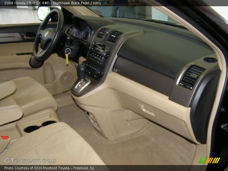Nighthawk Black Pearl / Ivory 2008 Honda CR-V EX 4WD