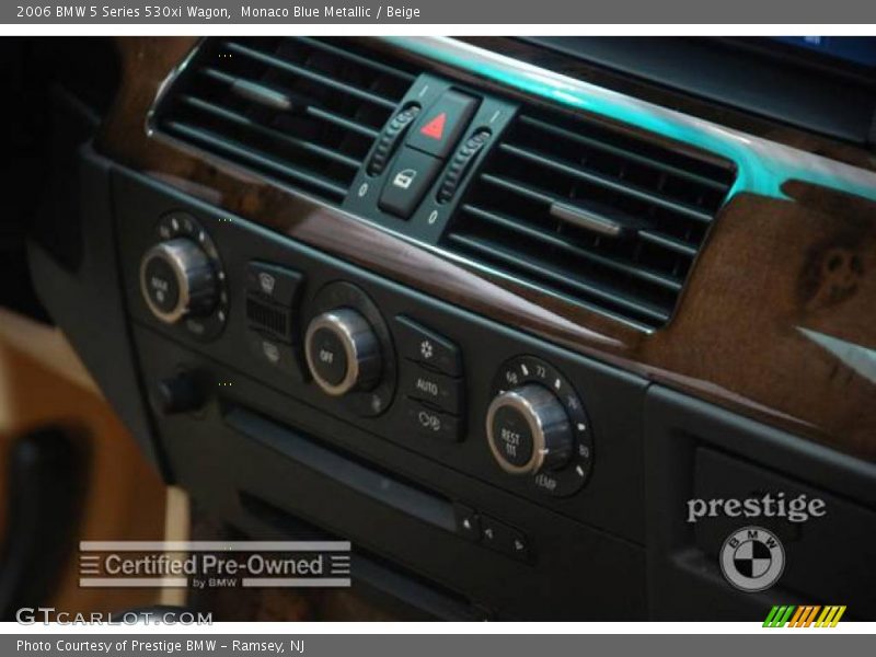 Monaco Blue Metallic / Beige 2006 BMW 5 Series 530xi Wagon