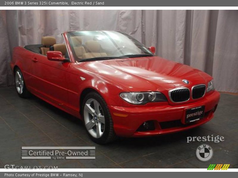 Electric Red / Sand 2006 BMW 3 Series 325i Convertible