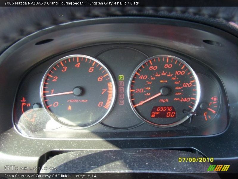 Tungsten Gray Metallic / Black 2006 Mazda MAZDA6 s Grand Touring Sedan