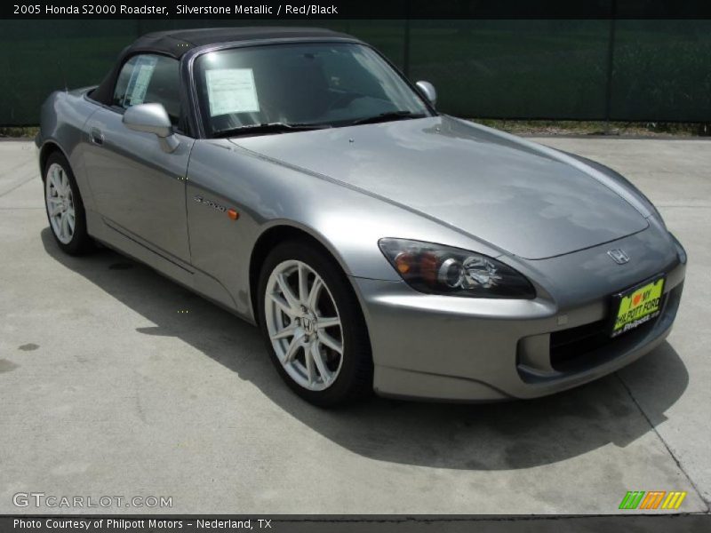 Silverstone Metallic / Red/Black 2005 Honda S2000 Roadster
