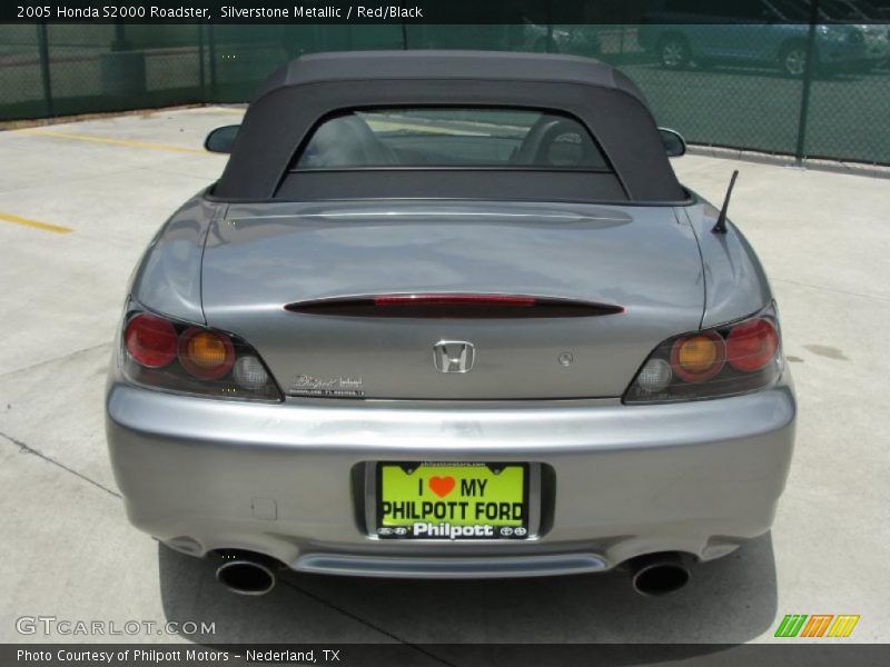 Silverstone Metallic / Red/Black 2005 Honda S2000 Roadster