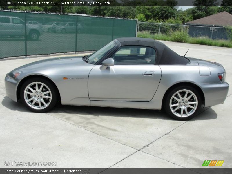 Silverstone Metallic / Red/Black 2005 Honda S2000 Roadster