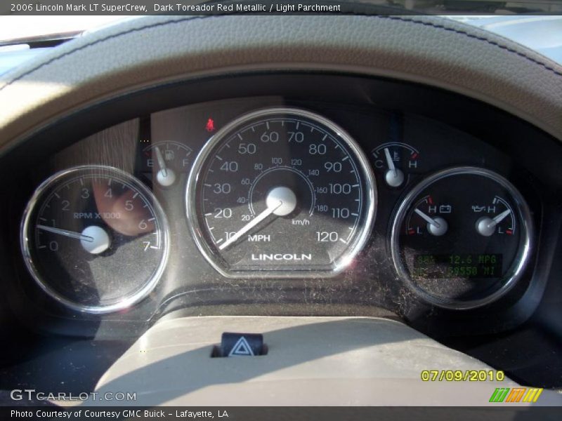 Dark Toreador Red Metallic / Light Parchment 2006 Lincoln Mark LT SuperCrew