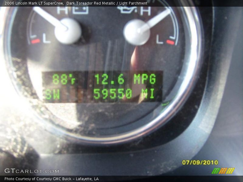 Dark Toreador Red Metallic / Light Parchment 2006 Lincoln Mark LT SuperCrew