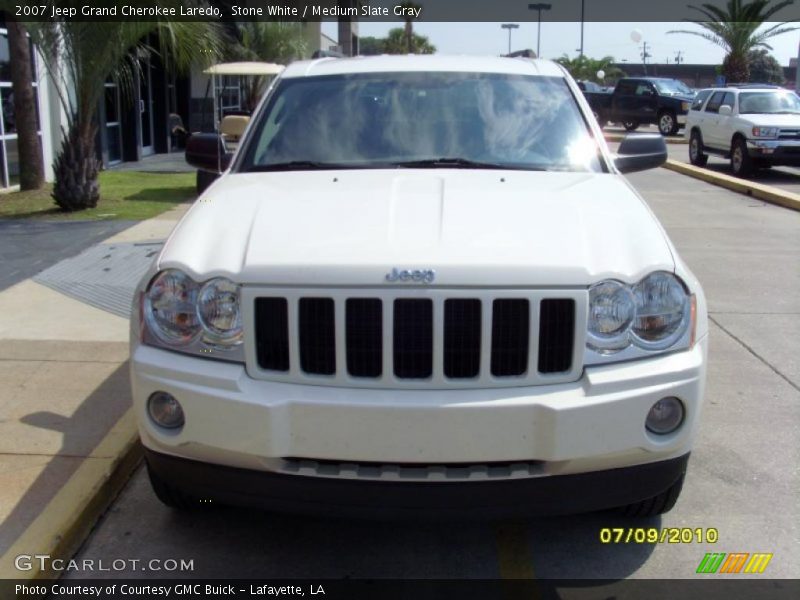 Stone White / Medium Slate Gray 2007 Jeep Grand Cherokee Laredo