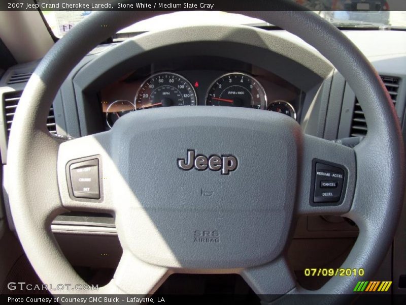 Stone White / Medium Slate Gray 2007 Jeep Grand Cherokee Laredo