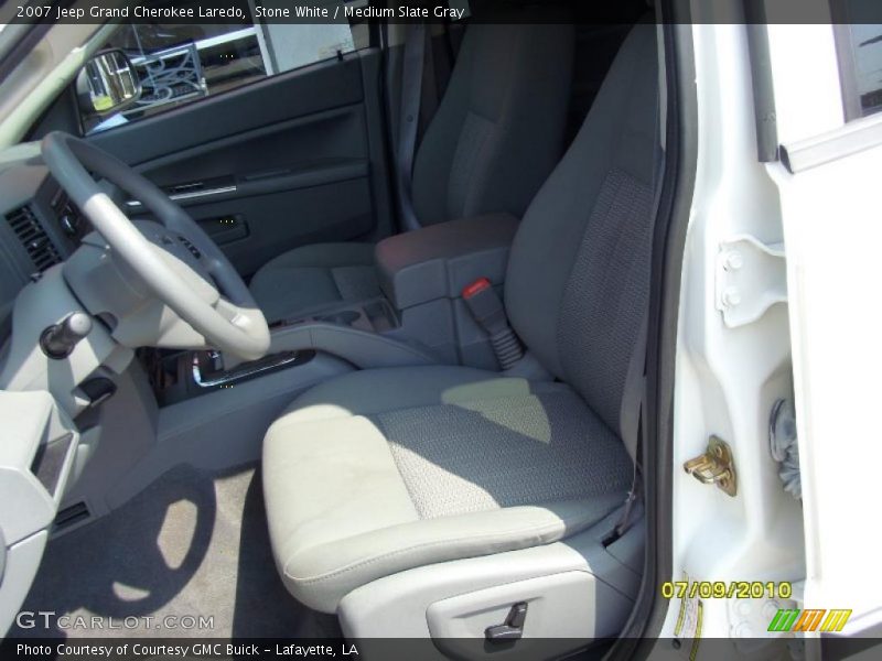 Stone White / Medium Slate Gray 2007 Jeep Grand Cherokee Laredo
