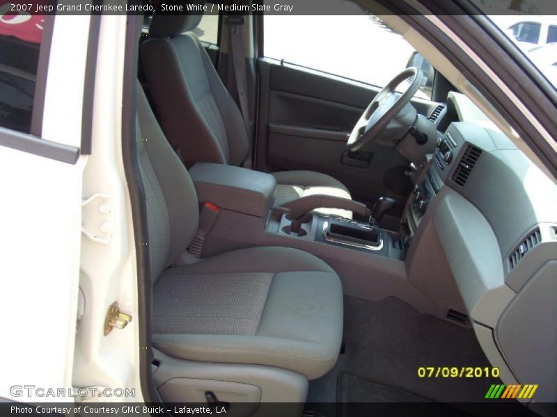 Stone White / Medium Slate Gray 2007 Jeep Grand Cherokee Laredo