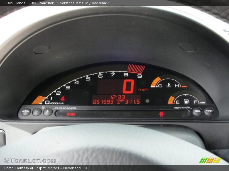 Silverstone Metallic / Red/Black 2005 Honda S2000 Roadster