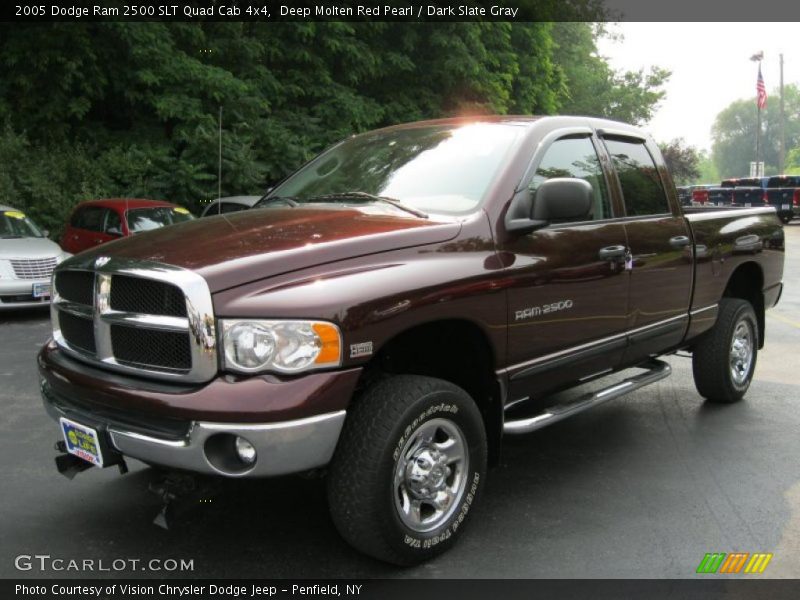 Deep Molten Red Pearl / Dark Slate Gray 2005 Dodge Ram 2500 SLT Quad Cab 4x4