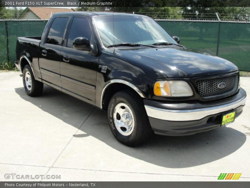 Black / Medium Graphite 2001 Ford F150 XLT SuperCrew