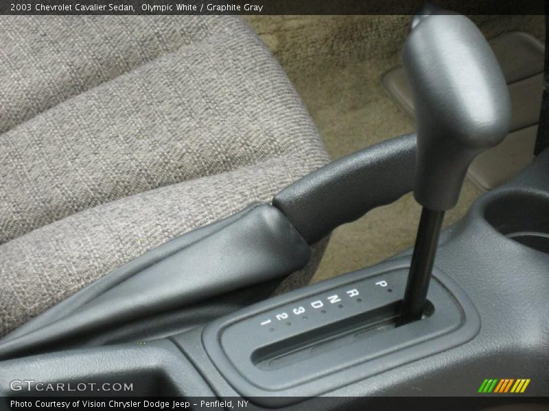 Olympic White / Graphite Gray 2003 Chevrolet Cavalier Sedan