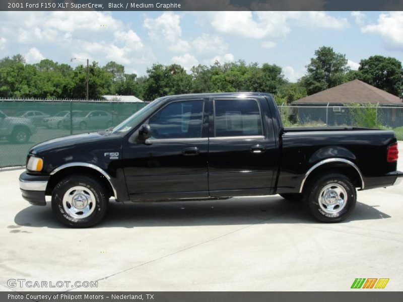 Black / Medium Graphite 2001 Ford F150 XLT SuperCrew