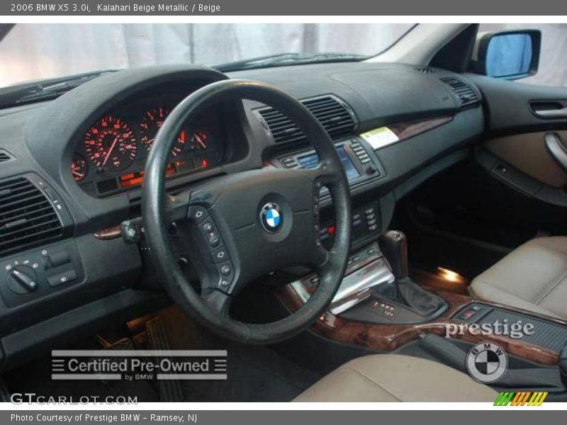 Kalahari Beige Metallic / Beige 2006 BMW X5 3.0i