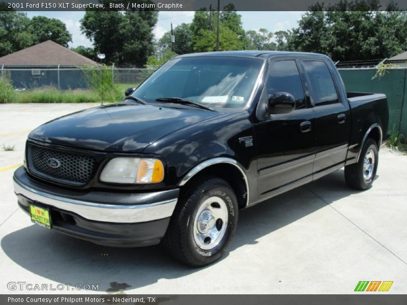 Black / Medium Graphite 2001 Ford F150 XLT SuperCrew