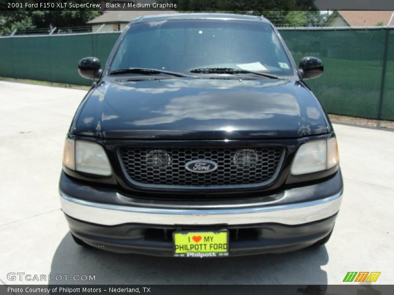 Black / Medium Graphite 2001 Ford F150 XLT SuperCrew