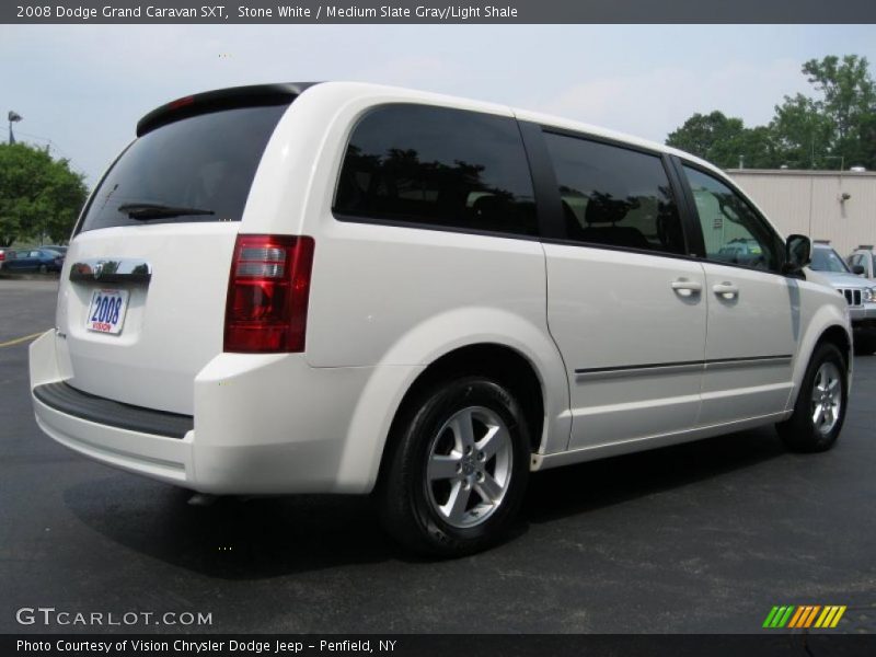 Stone White / Medium Slate Gray/Light Shale 2008 Dodge Grand Caravan SXT