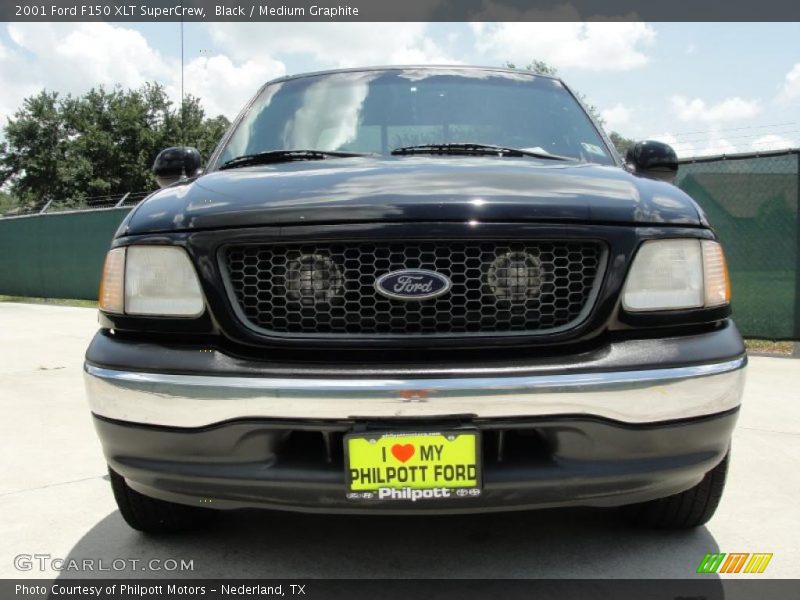 Black / Medium Graphite 2001 Ford F150 XLT SuperCrew