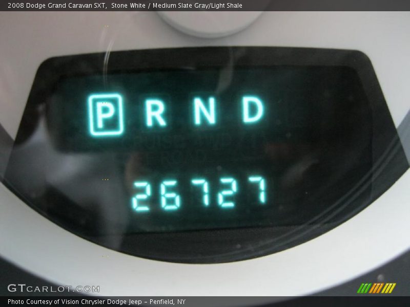 Stone White / Medium Slate Gray/Light Shale 2008 Dodge Grand Caravan SXT
