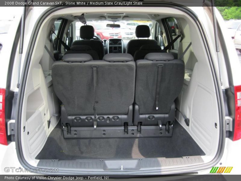 Stone White / Medium Slate Gray/Light Shale 2008 Dodge Grand Caravan SXT