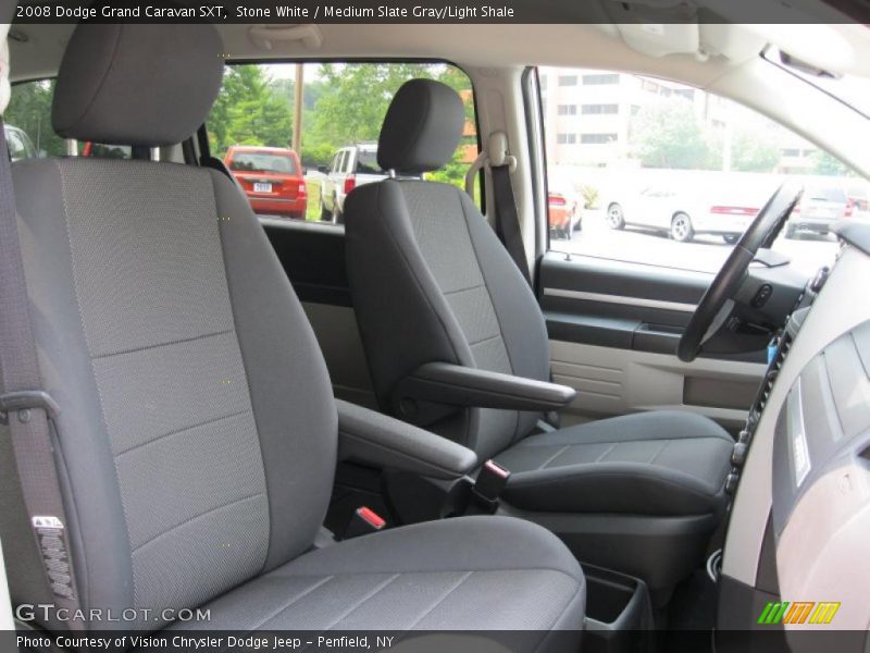 Stone White / Medium Slate Gray/Light Shale 2008 Dodge Grand Caravan SXT