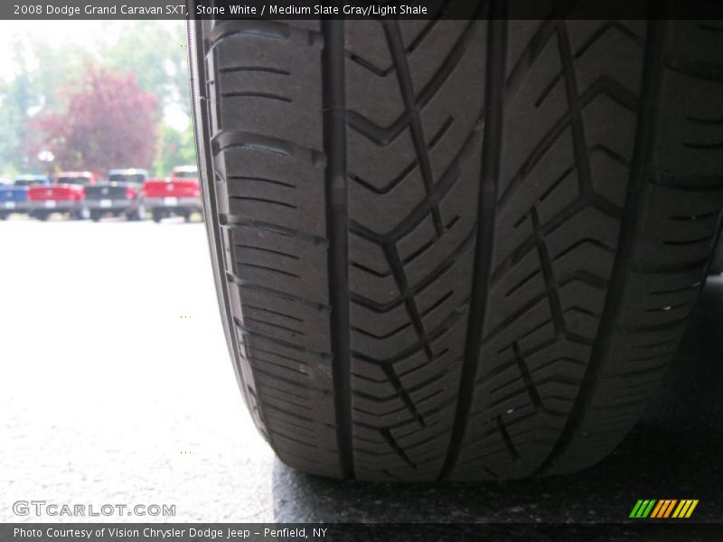 Stone White / Medium Slate Gray/Light Shale 2008 Dodge Grand Caravan SXT
