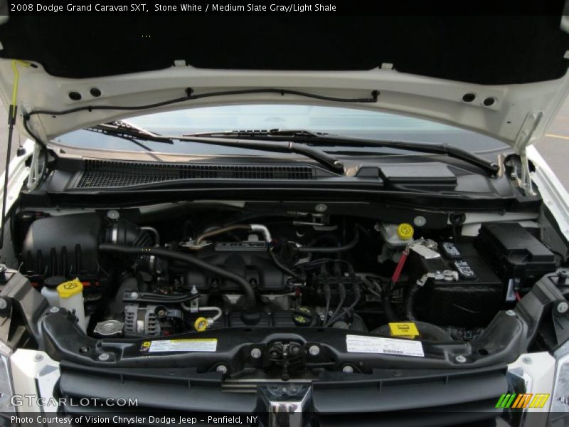 Stone White / Medium Slate Gray/Light Shale 2008 Dodge Grand Caravan SXT