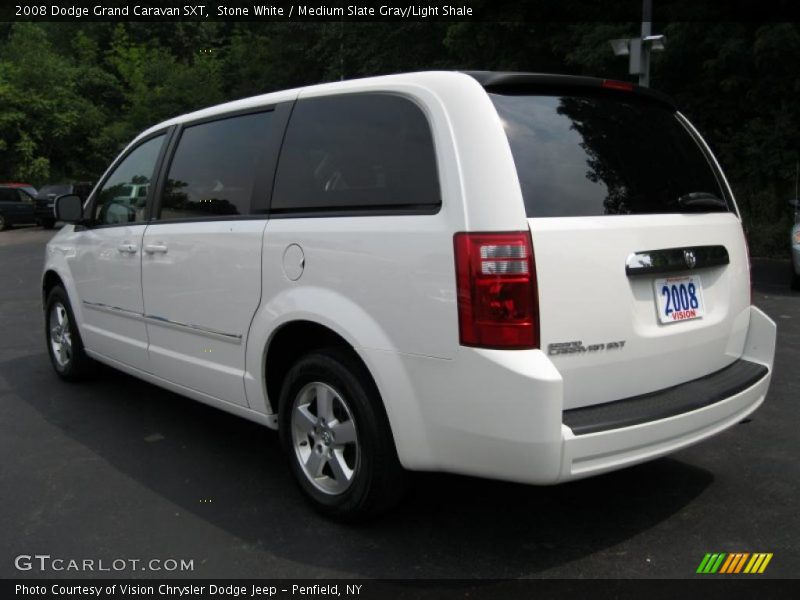 Stone White / Medium Slate Gray/Light Shale 2008 Dodge Grand Caravan SXT