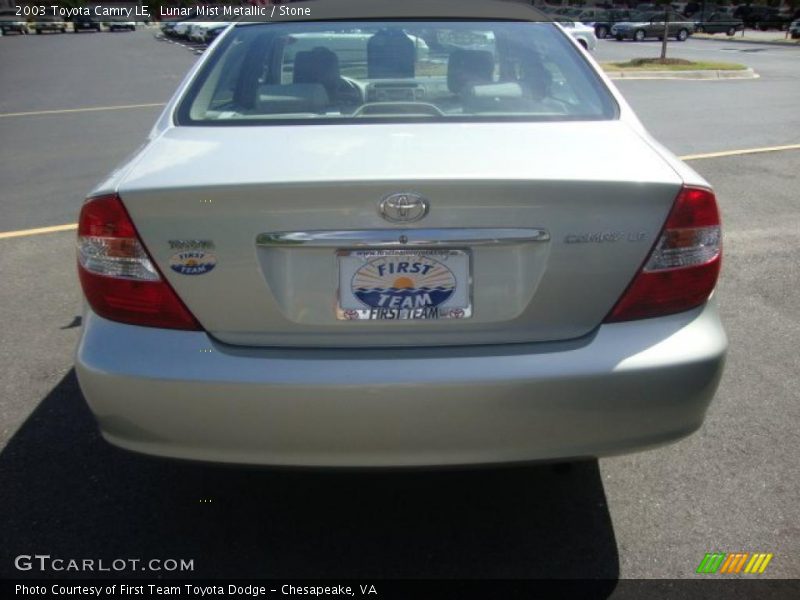 Lunar Mist Metallic / Stone 2003 Toyota Camry LE