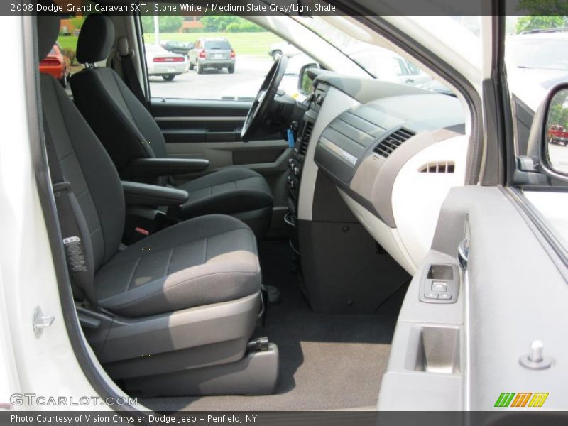 Stone White / Medium Slate Gray/Light Shale 2008 Dodge Grand Caravan SXT