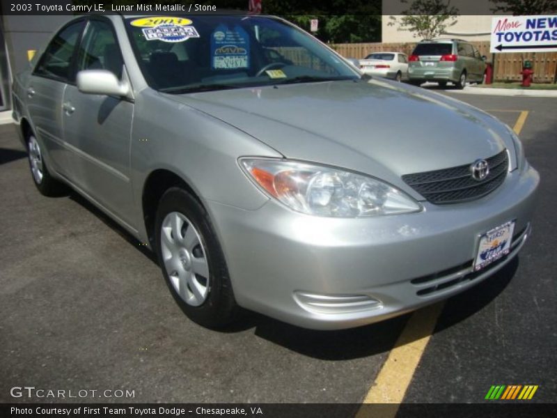 Lunar Mist Metallic / Stone 2003 Toyota Camry LE