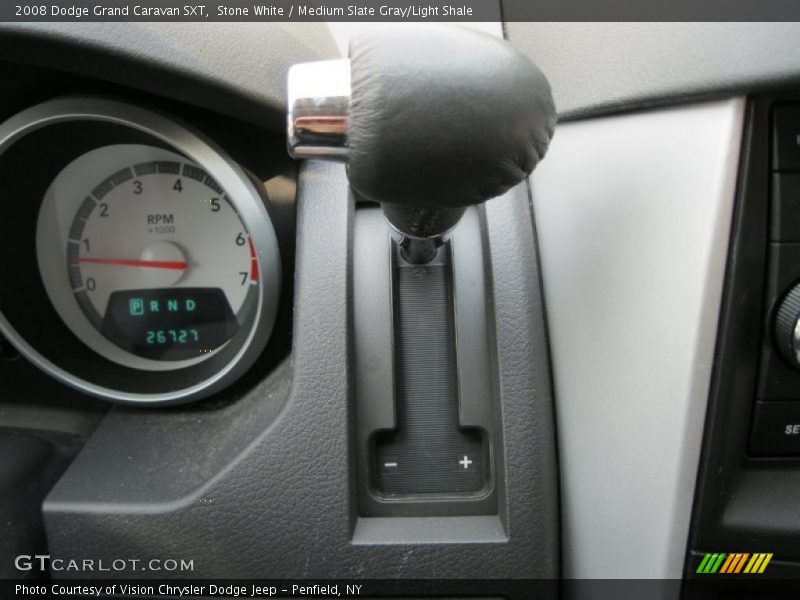 Stone White / Medium Slate Gray/Light Shale 2008 Dodge Grand Caravan SXT