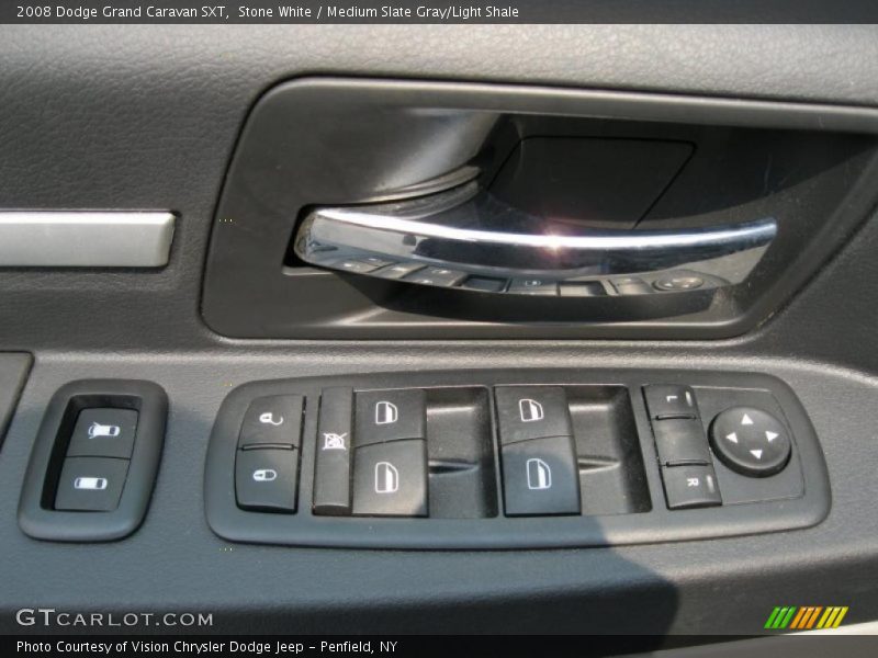 Stone White / Medium Slate Gray/Light Shale 2008 Dodge Grand Caravan SXT