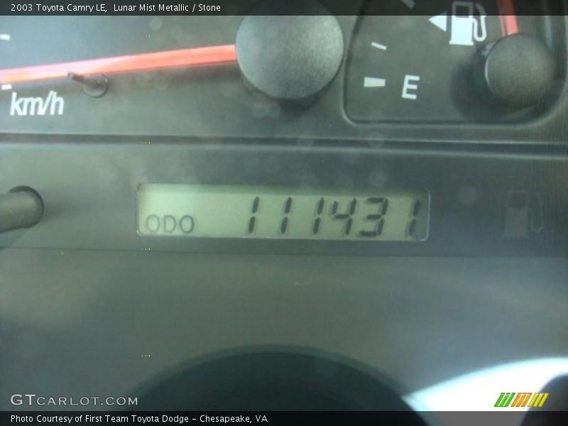 Lunar Mist Metallic / Stone 2003 Toyota Camry LE