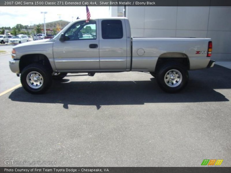 Silver Birch Metallic / Ebony Black 2007 GMC Sierra 1500 Classic Z71 Extended Cab 4x4