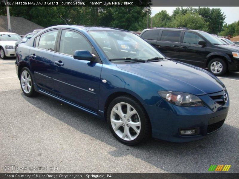 Phantom Blue Mica / Black 2007 Mazda MAZDA3 s Grand Touring Sedan